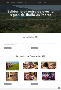 Site web wordpress association entraide Maroc